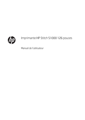 HP Stitch S1000 Manuel De L'utilisateur