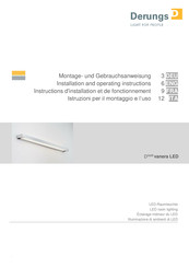 Derungs Dlite vanera LED Bed 50/20 Instructions D'installation Et De Fonctionnement