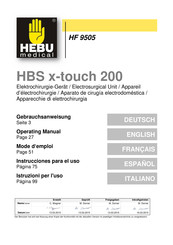 HEBU medical HBS x-touch 200 Mode D'emploi