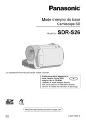 Panasonic SDR-S26 Mode D'emploi