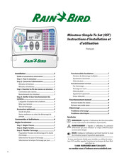 Rain Bird Simple To Set Instructions D'installation Et D'utilisation