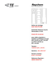 TE Connectivity Raychem E3UIC-RF-24-50/240 Notice De Montage