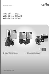 Wilo Stratos GIGA B 32/1-19/1,2 Notice De Montage Et De Mise En Service