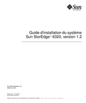 Sun Microsystems Sun StorEdge 6320 Guide D'installation