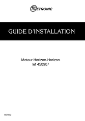 Metronic 450907 Guide D'installation