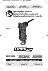 RotoZip SS355 Consignes De Fonctionnement/Sécurité