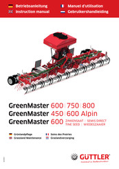 Güttler GreenMaster 800 Manuel D'utilisation