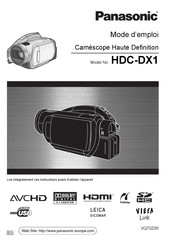 Panasonic HDC-DX1 Mode D'emploi