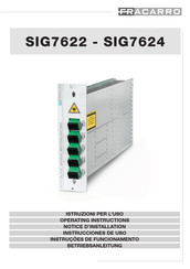 Fracarro SIG7622 Notice D'installation