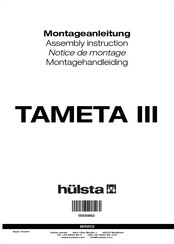 Hülsta TAMETA III Notice De Montage