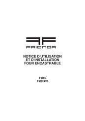 FRIONOR FMCIXV3 Notice D'utilisation