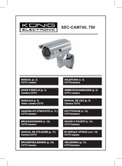 König Electronic SEC-CAM740 Mode D'emploi