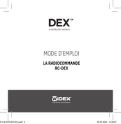 Widex RC-DEX Mode D'emploi