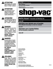 Shop-Vac E87 Série Notice D'utilisation