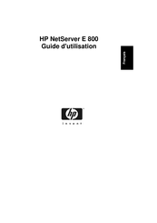 HP NetServer E 800 Guide D'utilisation