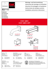 KWC QBIX-ART 26.259.072 Instructions De Montage Et D'entretien