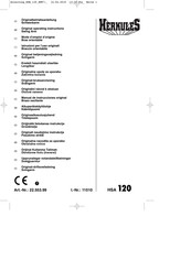 Hercules HSA 120 Mode D'emploi D'origine