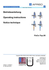 afriso FloCo-Top-2K Notice Technique