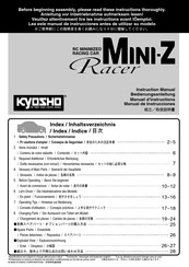 Kyosho MINI-Z Racer Manuel D'instructions