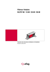 Afag HLF07-M Traduction Des Instructions D'utilisation Et D'installation