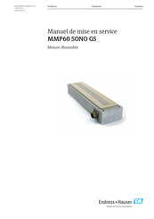 Endress+Hauser MMP60 SONO GS Manuel De Mise En Service