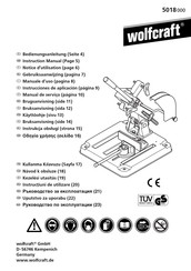 Wolfcraft 5018000 Notice D'utilisation