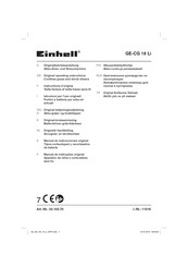 EINHELL GE-CG 18 Li Instructions D'origine