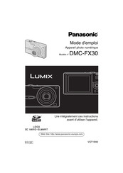 Panasonic Lumix DMC-FX30 Mode D'emploi