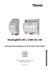 Zennio HeatingBOX 230V 4X Manuel D'utilisation