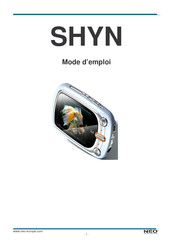 NEO SHYN Mode D'emploi