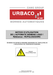 Siemens RCPULOGO24RC Notice D'utilisation