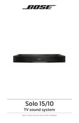 Bose Solo 15 Notice D'utilisation