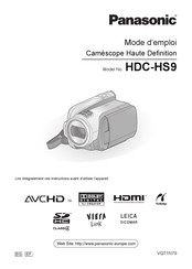 Panasonic HDC-HS9 Mode D'emploi