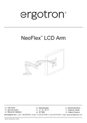 Ergotron NeoFlex LCD Arm Manuel De L'utilisateur