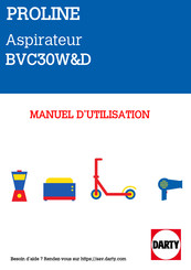 Proline BVC30W&D Manuel D'utilisation