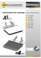 Sorensen X1A 1501 Instructions De Montage