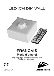 JB Systems LED 1CH DIM WALL Mode D'emploi