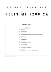 Baxi HELIS MI 1200 2A Notice Technique
