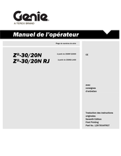 Terex Genie Z-30/20N Manuel De L'opérateur