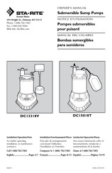 STA-RITE DC15018T Notice D'utilisation