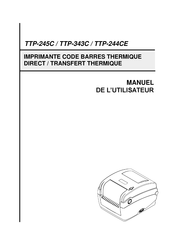 The Speaker Company TTP-343C Manuel De L'utilisateur