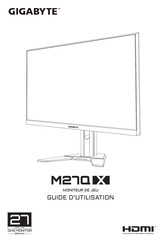 Gigabyte M27Qx Guide D'utilisation