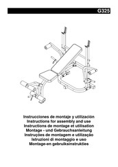 BH FITNESS G325 Instructions De Montage Et Utilisation