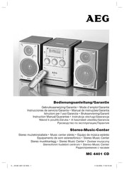 AEG MC 4401 CD Mode D'emploi & Garantie