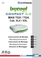 dirna Bergstrom bycool green line COMPACT 3.0 MAN TGX Instructions De Montage