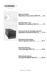 Cuenod RC6170 Notice D'emploi