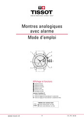 Tissot Montres analogiques avec alarme Mode D'emploi