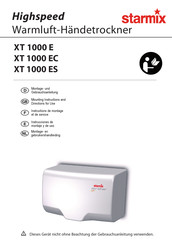 Starmix Highspeed XT 1000 ES Instructions De Montage Et De Service