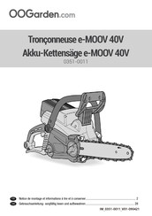 OOGarden.com e-MOOV 40V Notice De Montage Et Informations À Lire Et À Conserver