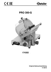 Bartscher PRO 300-G Mode D'emploi
